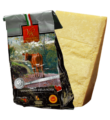 Parmigiano Reggiano Vacche Rosse 40 Mesi | 0.5kg | Consorzio Vacche Rosse